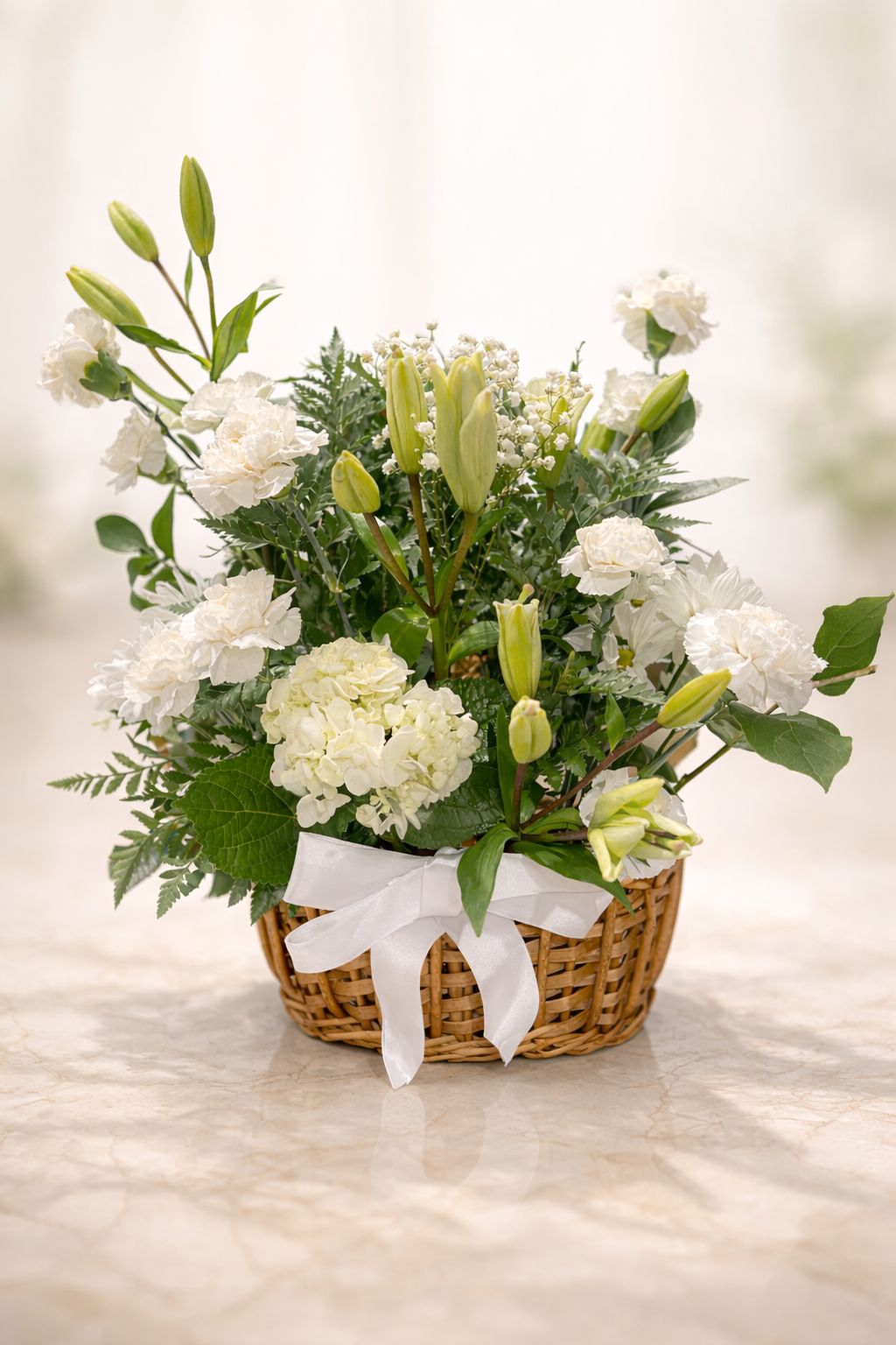 Peaceful Ivory Garden