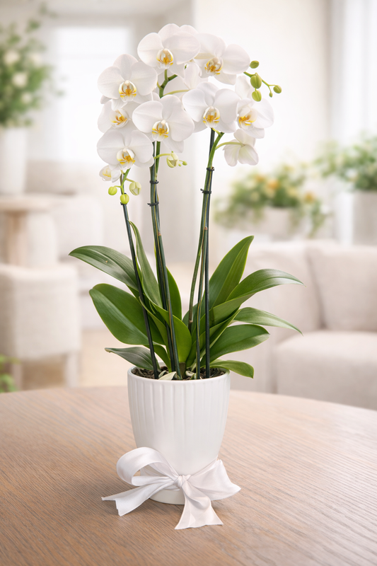 Elegant White Orchid
